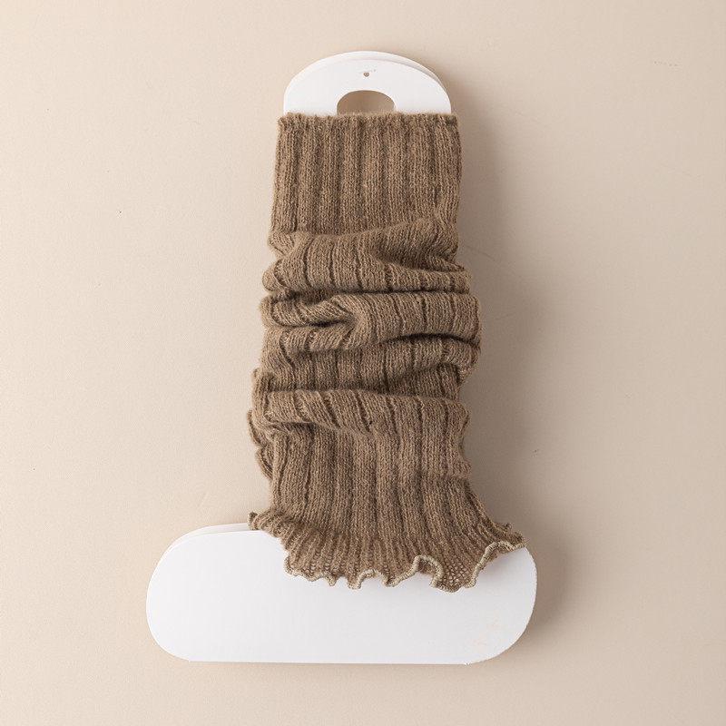 Женские белые вязаные носки-чулки для весны/осени, средней высоты до середины икры, в школьном стиле JK, идеально подходят к кожаной обуви