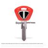 Triumph Key Blank for Frog Prince, Rocket, Tiger 800, 675, 1050, and T100 Models.