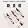 Silicone Cable Ties Set Elastic Reusable Cord Organizer Multi-function Wire Clip Bandage Cable Wire Storage Harness Strap