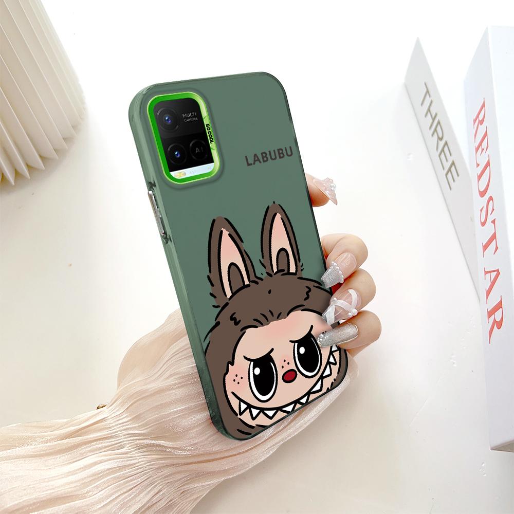 Окрашенный узор, красочный серебристый, двухсторонний, жесткий, противоударный чехол для телефона Vivo