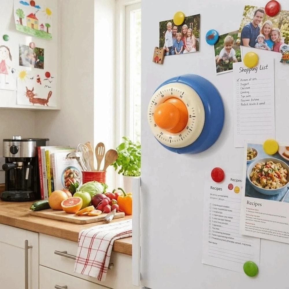 Self Discipline Magnetic Mechanical Timer Round Visual Countdown Timer Exercise