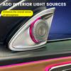 64 Colors 4D Rotating Tweeter Speaker For Mercedes Benz W214 New E Class Car RGB LED Ambient Light Treble Horn Refit Accessory