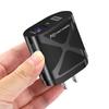 Светодиодная быстрая зарядка 25 Вт с двумя портами и поддержкой PD+QC3.0 для мобильных телефонов - стандарты США/ЕС/Великобритании