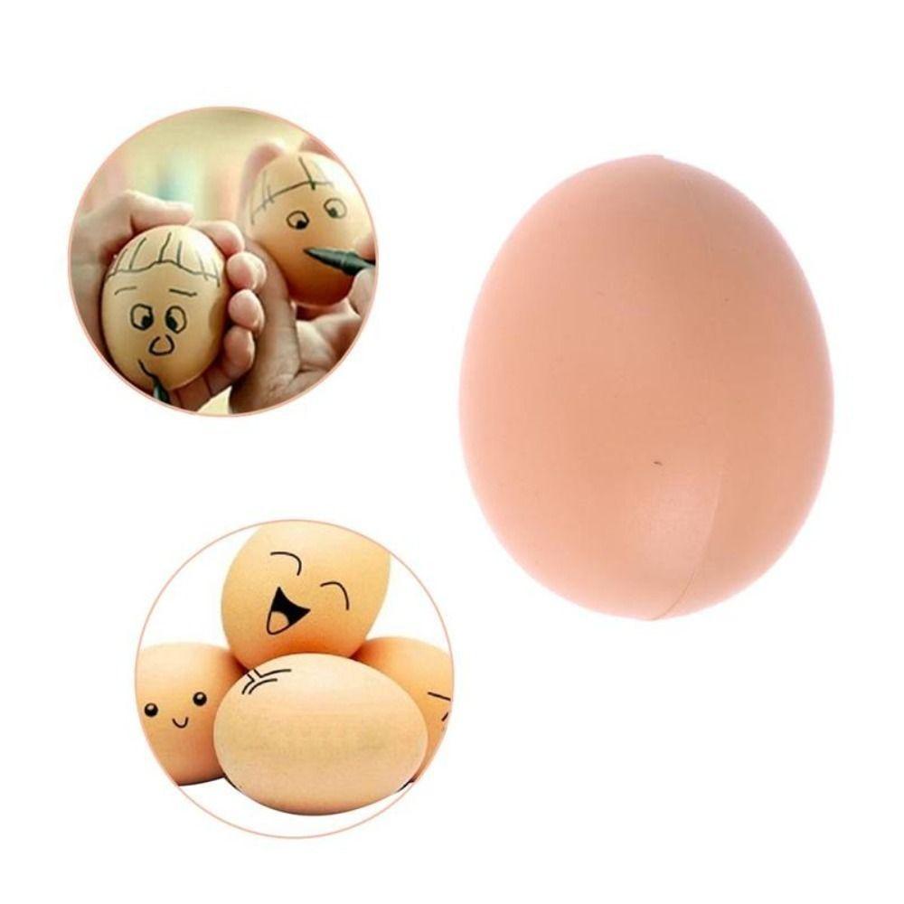 Eggs DIY Graffiti Egg Diy Painting Easter Egg Artificial Eggs Fake Chicken Eggs Educational Toy