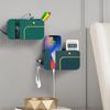 Wall Mounted Mobile Phone Storage Rack Mobile Phone Charging Holder  Bedroom Bathroom Kitchen