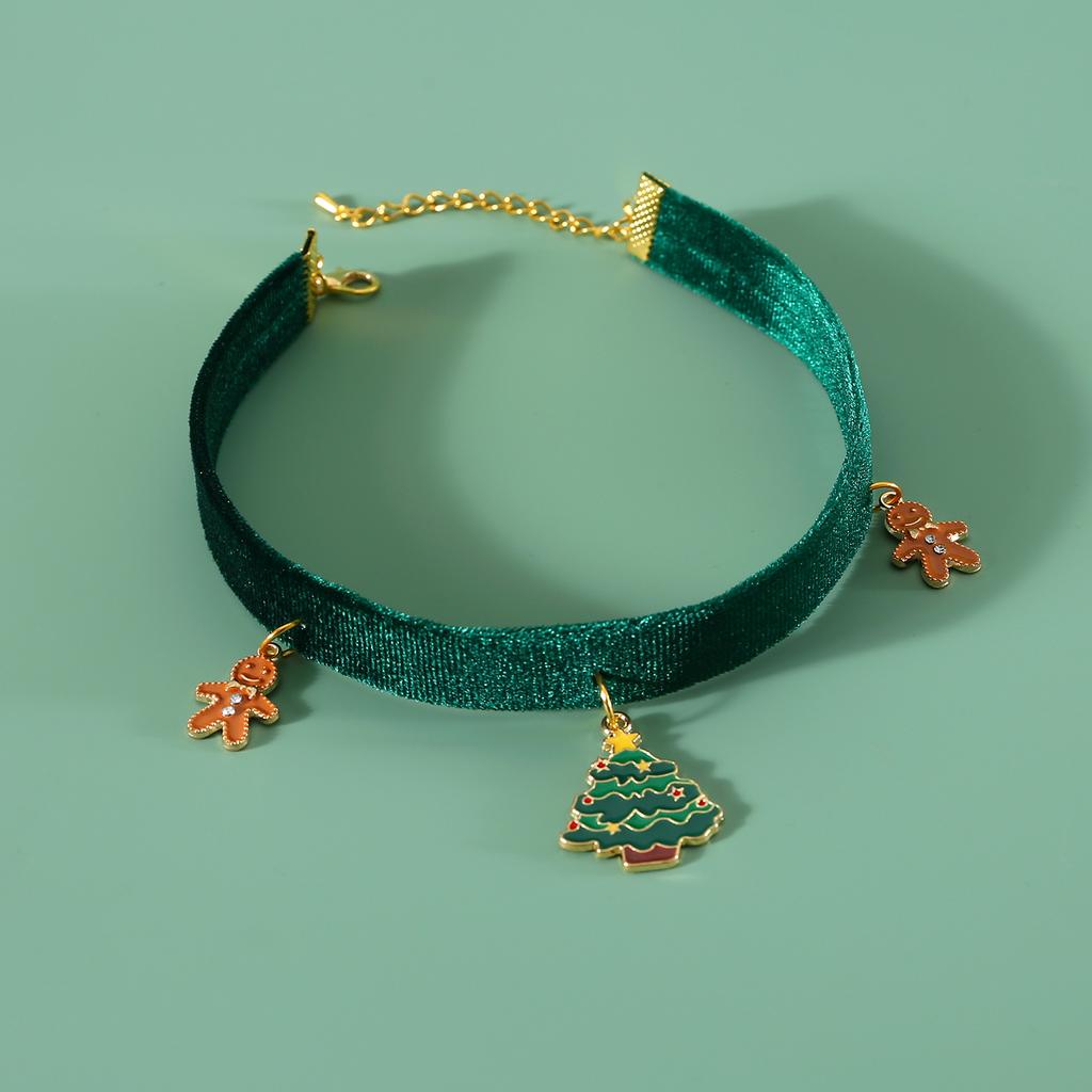 4PCS Cat CollarNecklace Elasticity Simple and Delicate Anti-loss Colored Flower Cat Collar Printed Halloween Christmas Supplies