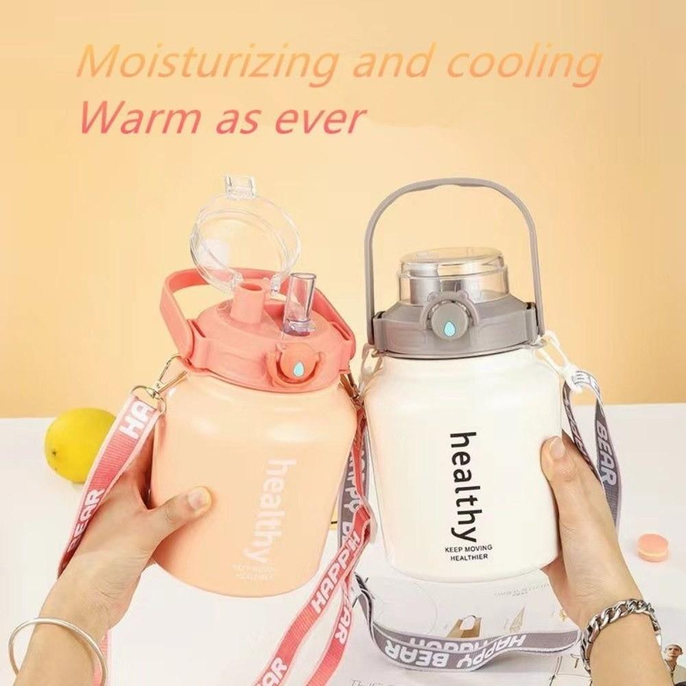 Термос из нержавеющей стали, вакуумная кружка, большая емкость, спортивная бутылка для воды, термокружка для детей