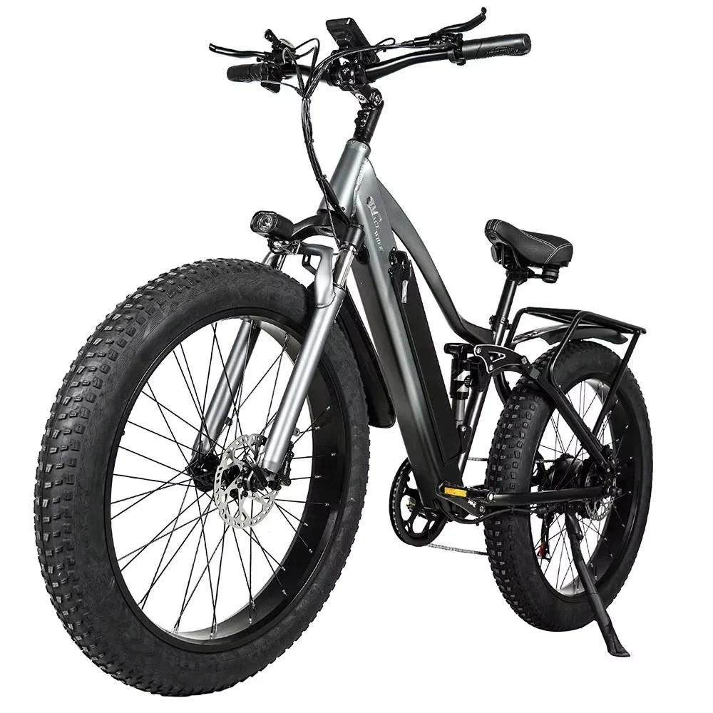CMACEWHEEL TP26 Electric Bicycle 48V17AH Lithium Battery Adult Riding Electric Bike 26*4 inch Fat Tire Mountain Snow E-bike