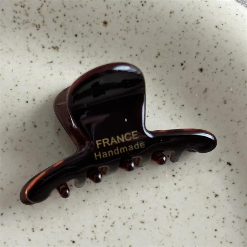 Французский Стиль Женщина Изысканная Версия Маленькие Ацетатные Милые Заколки-Клешни для Волос Барретты Леди Модные Боковые Зажимы Аксессуары для Волос для Девочек