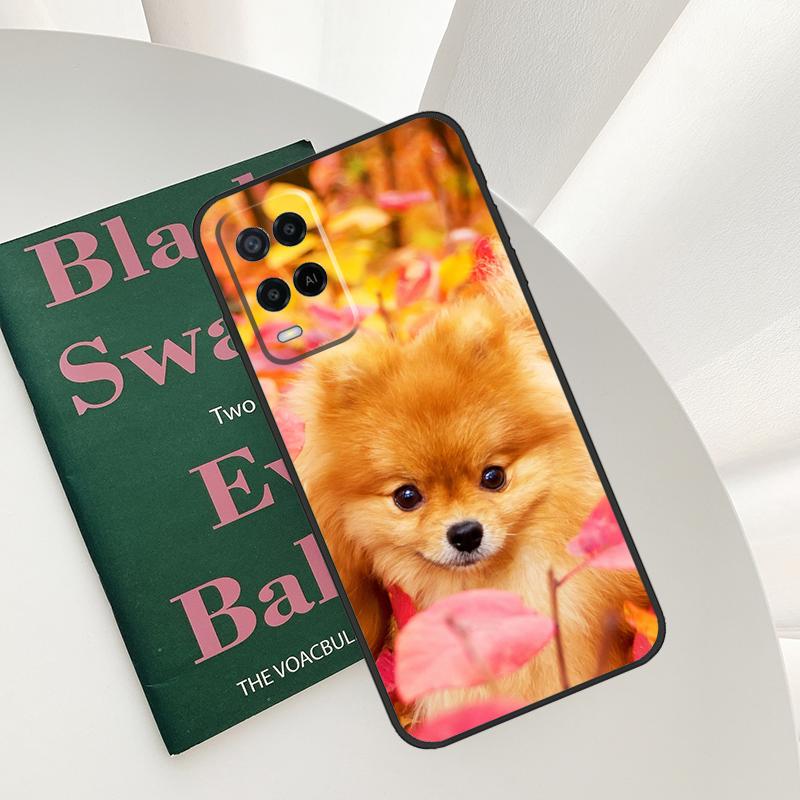 Pomeranian Dogs Dog Colorful Case For Oppo A58 A78 A98 A15 A16 A17 A52 A72 A76 A96 A54 A74 A94 A57 A77 A54S A57S Cover
