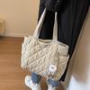 Yogodlns Women Padded Casual Handbag  Adjustable Strap Diamond Quilted Tote Bag Padding Shoulder Bag Slouchy Travel Bag
