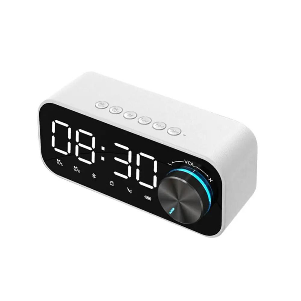 Маленький Мини-будильник Высокая громкость 2-в-1 Bluetooth-колонки Светодиодный будильник Для дома