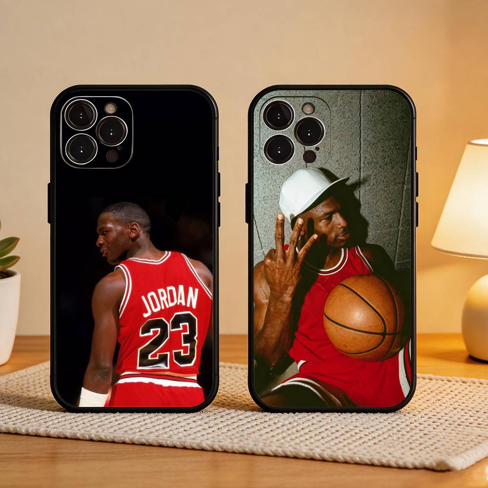 Крутой и Классический Чехол J-Jordan Для iPhone17 16 15 14 13 12 11 Pro Max Plus, 5G Мягкий Черный Чехол