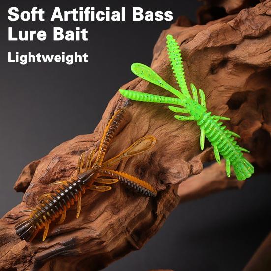 10 шт. 7 см/2,45 г Рыболовная приманка Хорошая гибкость Высокая эластичность Имитационный дизайн Яркий цвет