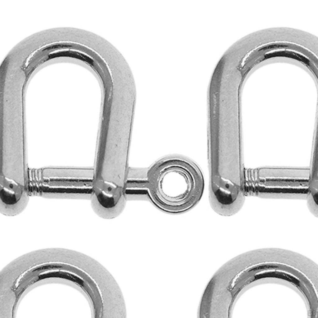 10 шт., пряжки-подковы, зажимы для браслета, ключ из цинкового сплава, крепежные детали Chian, D-кольца, винтовой штифт для DIY