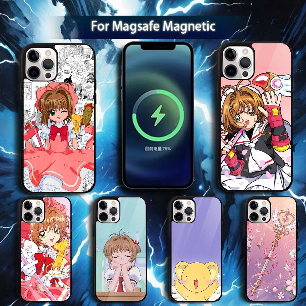 Cardcaptor-ES S-Sakura Phone Case For iPhone 17,16,15,14,13,12,11,Pro,Max,Plus,Mini,Magsafe,Magnetic Wireless Charging Case