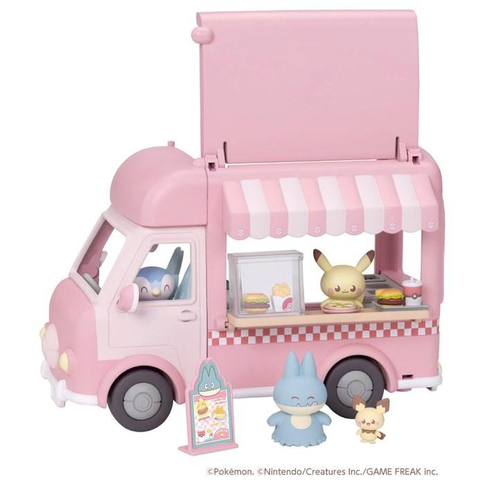 Takara Tomy Pocket Monster Pokemon Pokepiece Everyone Helping! Munch Munch Kitchen Car