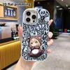Phone Case: 2D flat design suitable for iPhone 18 17 16 15 14 13 Pro protective case, couple style, blonde little girl, Christmas and Halloween gift