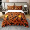 Halloween Bedding Set 3D Digital Printing 2-3 Piece Set (No Core) Suitable for Bedroom Duvet Cover Set Halloween Decor Gift