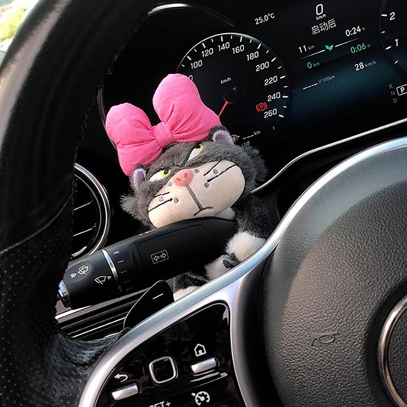 Творческий милый мультяшный кот украшение для автомобиля дворник поворотник плюшевые украшения украшения