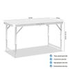 Adjustable Folding Table and Chair Set for Outdoor Markets, Camping, and Picnics