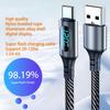 New 120W LED Digital Display Quick Charge USB Type C Cable For Samsung Xiaomi POCO Redmi Huawei Fast Charging Data Cord