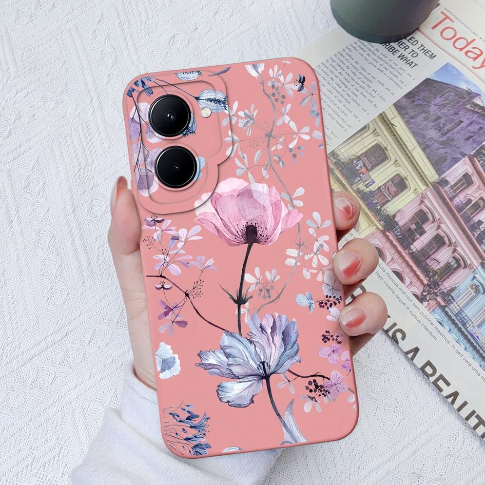 Для OPPO Realme GT Neo2 3 C33 C55 C35 C20 C30 C31 Чехол Модный чехол с цветком авокадо Защитный квадратный жидкий силикон Мягкий ТПУ для Realme Funda Coque Бампер