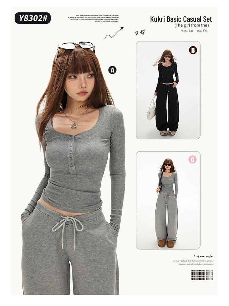 Женские брюки американского ретро-стиля, облегающего кроя, с V-образным поясом и широкими штанинами, коллекция осень/зима 2025