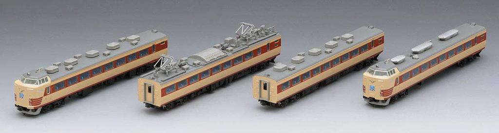 TOMIX N Gauge 485 Series Limited Express Train Kuroshio Set 4 Cars 98384 Железнодорожная модель поезда