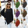 Autumn and Winter Long-sleeved Irregular T-shirt Casual Loose Plus-size Fat Top