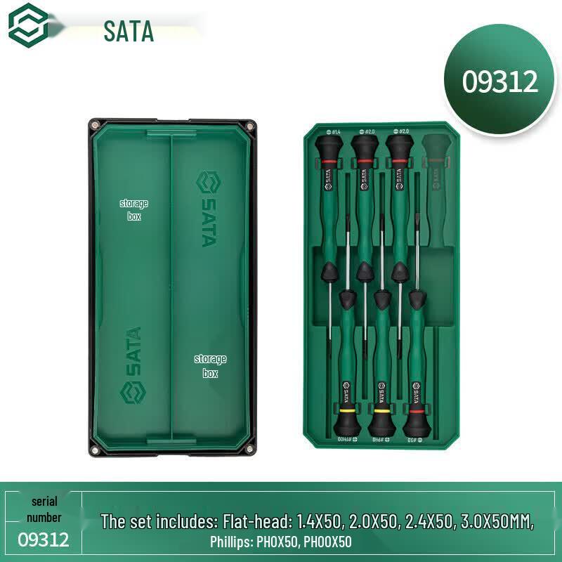 Набор прецизионных отверток SATA из 6 предметов