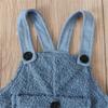 Children's Fashion Casual Boys And Girls Thickened Plush Backpack Jumpsuit
