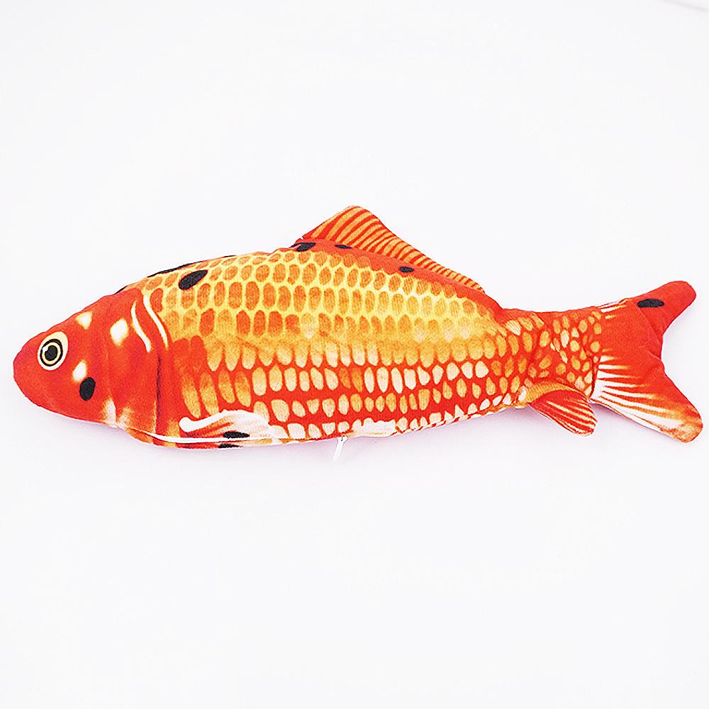 Электрическая рыба, плюшевая рыба, забавная игрушка для кошек