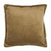 Taupe Cotton Velvet Cushion 40x40