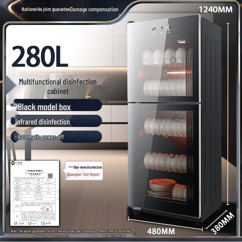 Good Wife Stainless Steel Double Door Commercial Disinfection Cabinet for Restaurants and Hotels