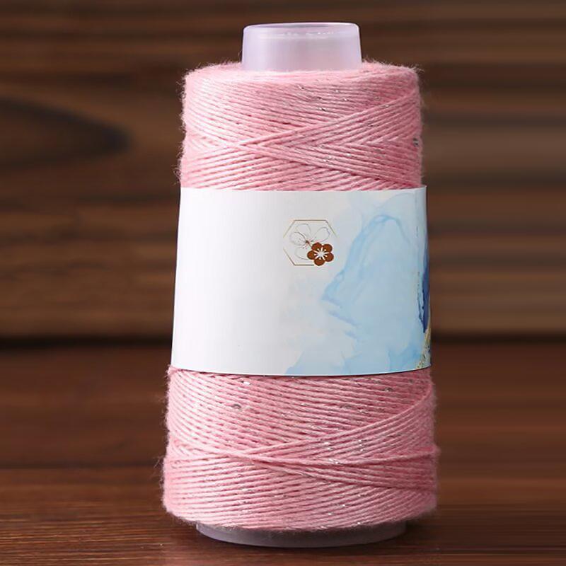 1 шт. Пряжа ручной вязки для подарка, сделай сам, блестящая шелковая нить с пайетками, пряжа из чистого хлопка и натурального шелка ручной работы, вязальная пряжа с серебряной нитью