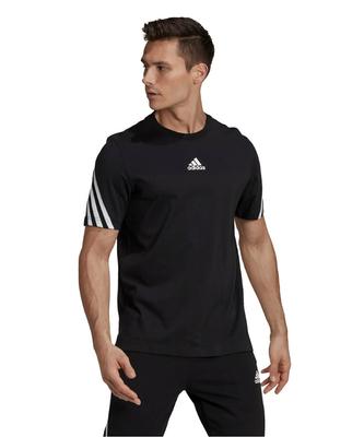 Adidas Футболка с коротким рукавом Tape Черный Размер S Мужская футболка с тремя полосками, (GP4118), (Размер Японии) (A9462)