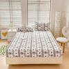 Floral Style Bedsheets Printed Fitted Sheet Breathable Mattress Protector Soft Bed Linen Home Sheets Couvre Lit (No Pillowcase)