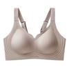 Liquid elastane lift non-magnetic bra upper support gathering breathable latex inner cup non-marking nude jelly bra