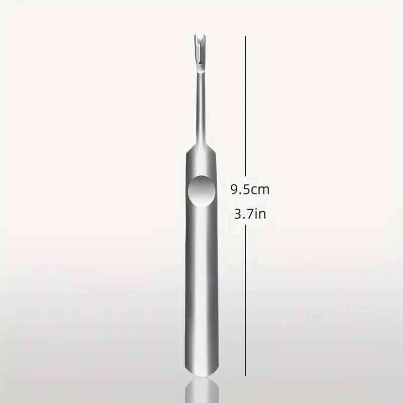 Профессиональный серебристый очиститель для ногтей из нержавеющей стали, инструмент для подстригания, набор для ног, средство для удаления омертвевшей кожи, инструмент для подстригания