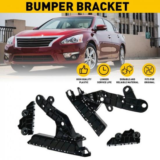 4X Front Bumper Brackets Replacement Assembly For Nissan Altima Sedan 2013-2015