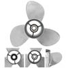 10 1 4x12in Boat Outboard Propeller 3 Blades 10T RH Stainless Steel Replacement for Suzuki Engines 20‑30HP