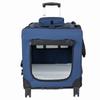 2-in-1 Foldable 60cm Carrier for Medium to Large Dogs, Transport Bag with Wheels, Box with 3 Doors and Mesh Windows, for Indoors, Outdoors and Travel
