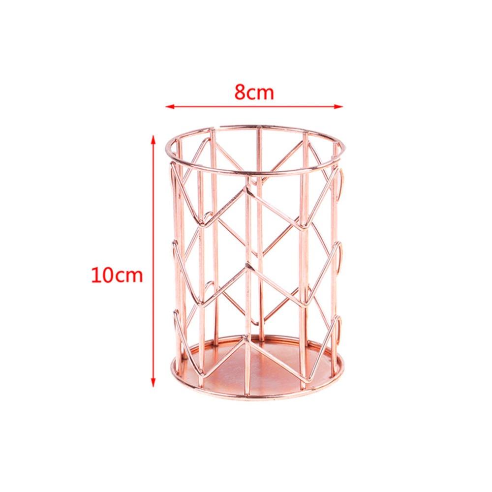 Metal Multifunctional Desktop Organizer Basket  Office Desk Stationery Finishing Storage