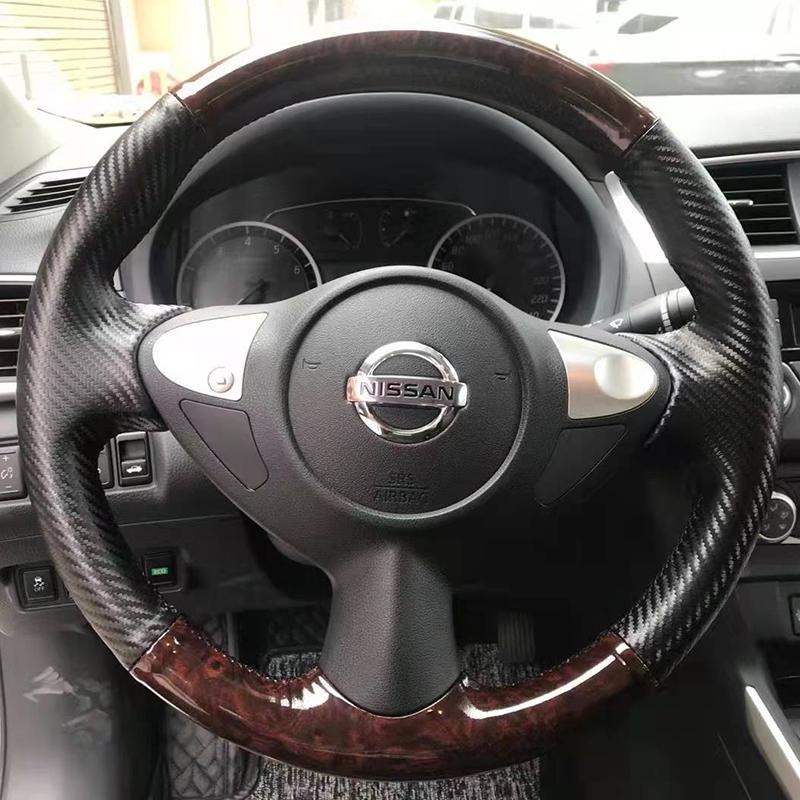 Ручная прошивка, противоскользящий чехол на руль автомобиля для Nissan Maxima 2009-2014 Juke 370Z Note (Великобритания)