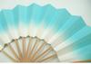 Асакуса Кимоно Город Бокаши Танцевальный веер Белый бамбук 9 см 5 минут Белый бамбук Сделано в светло-голубом цвете Синий Практика Танцевальный и Фестивальный Танец [Blue Japan]