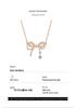 Изящное ожерелье-бант для женщин | Стерлинговое серебро S925 | Изысканный, Высококлассный дизайн цепочки на ключицу | Украшение нового стиля
