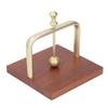 Table Napkin Holder with Lifting Ball Solid Wood Base Metal Rack Napkin Dispenser for Home
