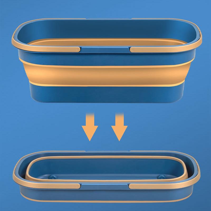 Складное ведро, портативное складное ведро, умывальник для автомобиля, силиконовое ведро для мытья, складное ведро для кемпинга и дома, швабра для чистки