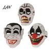 Sparkling Rhinestone Mask Halloween Skull Full Face Mask, Sparkly Masquerade Eye-catching Stage Prop for Party, Adjustable Strap Cosplay Women
